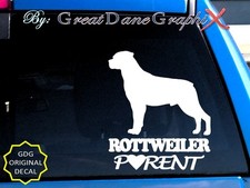 Rottweiler PARENT S - Vinyl Decal Sticker / Color Choice - HIGH QUALITY
