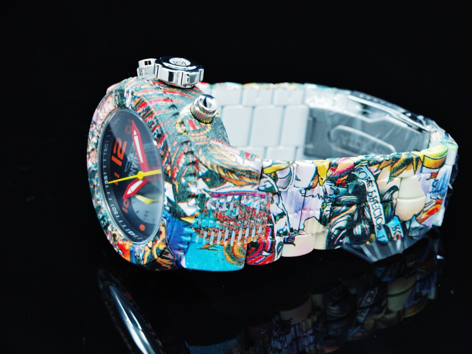 Invicta Men's 52mm Grand Pro Diver Chronograph GRAFFITI HYDROPLATED SS