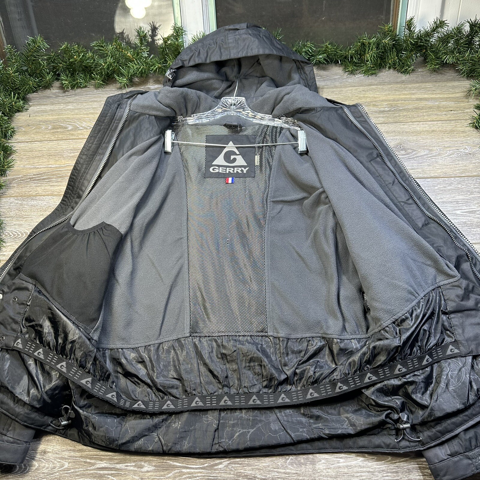 Gerry Coat Size Large Parka Hooded Jacket Insulated Lined Warm Full Zip Gray eBay