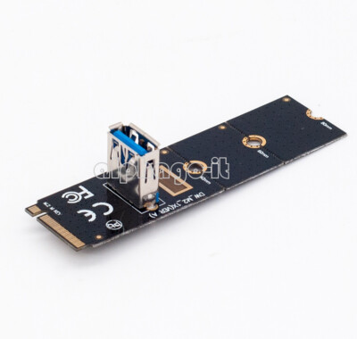 NGFF M.2 auf PCI-E X16 Slot Transfer Card Mining Pcie Riser Card VGA Extension-