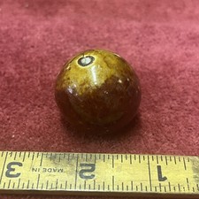 Bennington Antique Clay Shooter Marble Brown Large 1 3/8"
