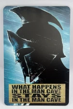 MAN CAVE /Aluminum Sign  8" x 12"