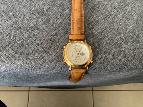🇩🇪 Wertanlage Vintage Dugena Gold Luxus Gehäuse Armband Uhr Gold Chronograph - Bild 4 von 13
