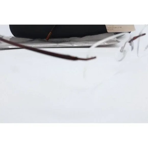Authentic Silhouette SPX 5540-6140 Brown Rectangle Eyeglasses Clear Lenses 51mm - Picture 3 of 7