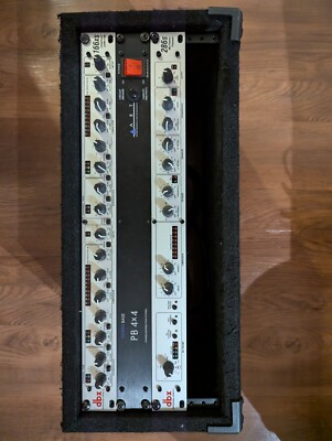 Mini audio rack with Dbx 166xs, Dbx 266s and PB 4x4 power