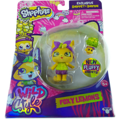 Shopkins Wild Style Shoppet FOXY LEMONS & LEONA LEMON TREE figure NEW 2016