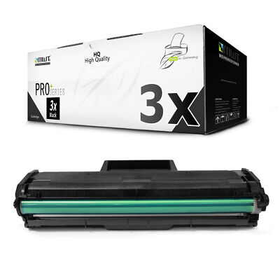 3x Toner for Samsung Xpress SL-M 2022 W MLT-D111S MLT-D111S/ELS BLACK