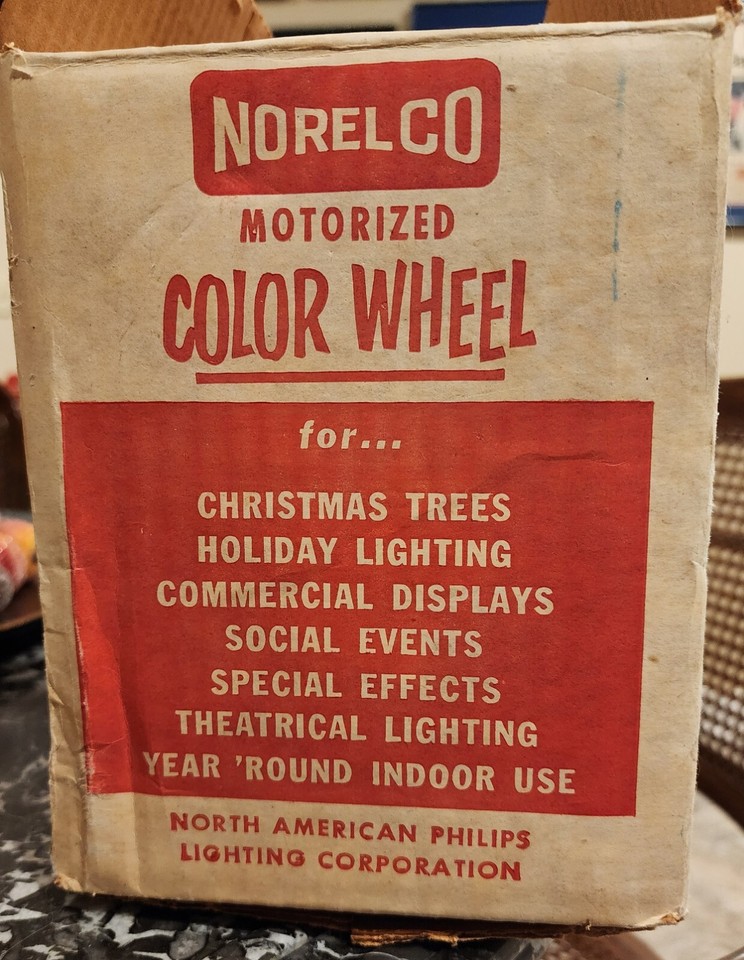 vintage Norelco aluminum christmas tree light color wheel eBay