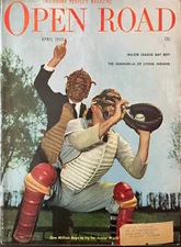 OPEN ROAD Magazine April 1950 Ronald Smallmon Baseball Bat Boy St Louis Cardinal