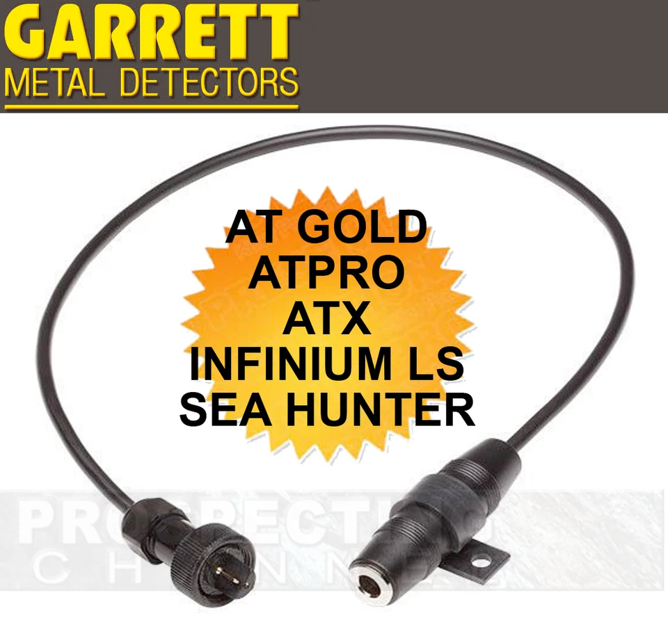 GARRETT HEADPHONE 1/4" ADAPTER for AT PRO AT GOLD ATX INFINIUM LS SEA HUNTER
