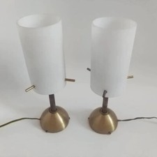 Old Vintage Pair Bedside Lamps Stilnovo Arredoluce Stilux Girardi & Barzaghi era