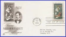 USA3 #1386 ADDR ARTCRAFT FDC   William M. Harnett