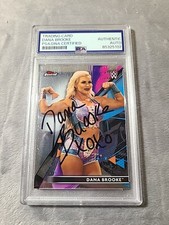 Dana Brooke Signed Psa Dna Card WWE 2021 Card Topps Finest 
