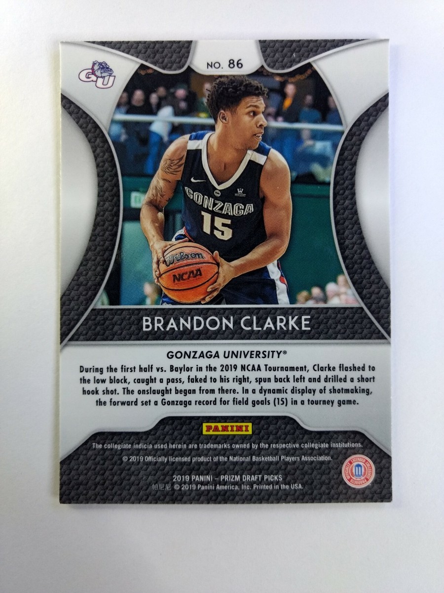 Panini Brandon Clarke RC Gold auto/10 鑑定 Brandon Clarke [Gold Prizm] #RS-BCL Prices | 2019 Panini