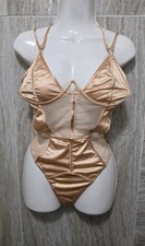 PrettyLittleThing Beige One Piece Bodysuit US...