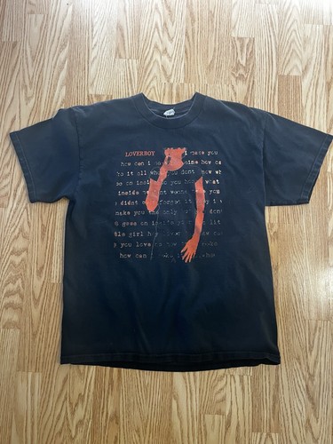 Vintage Loverboy T-Shirt Black Rock Music Alstyle Apparel & Activewear Large - Image 1