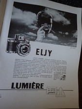 photo ELGY LUMIERE + ROYER + REX REFLEX + ALPA REFLEX FRANCE ILLUSTRATION 1950 c