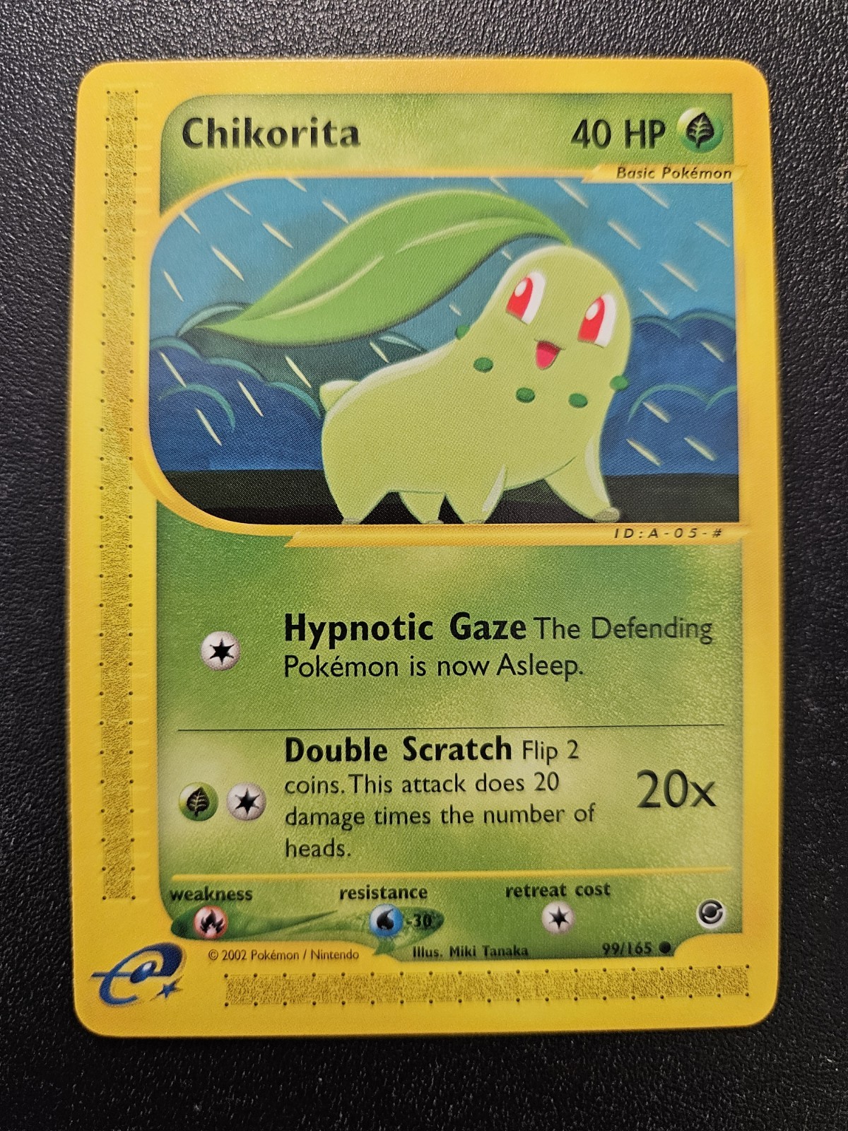 Pokemon Expedition Chikorita 99/165 NEAR MINT