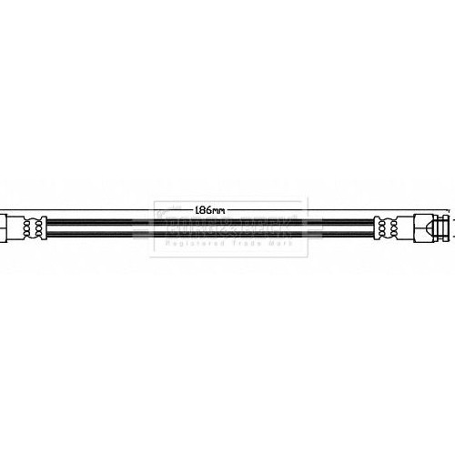 BORG & BECK Brake Hose BBH8115