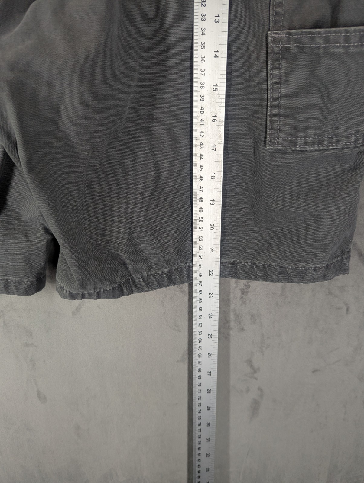 Wrangler Carpenter Shorts Size 44w Lightweight Cotton Canvas Grey Multi Pocket image 5
