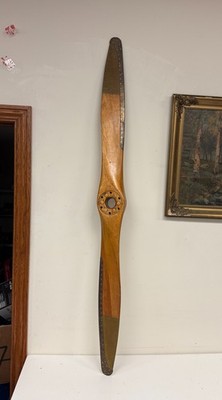 Vintage / Antique Wooden HARTZELL Airplane Propeller Piqua OH - 72'' Long