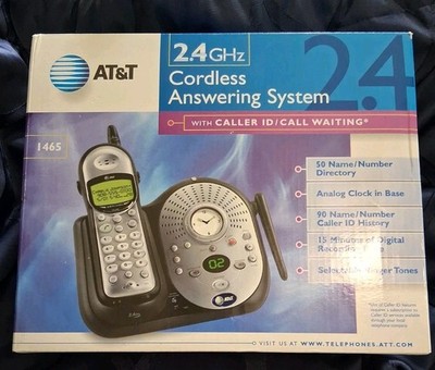 AT&T 2.4 GHz Cordless Phone Answering System 1465 NEW IN BOX