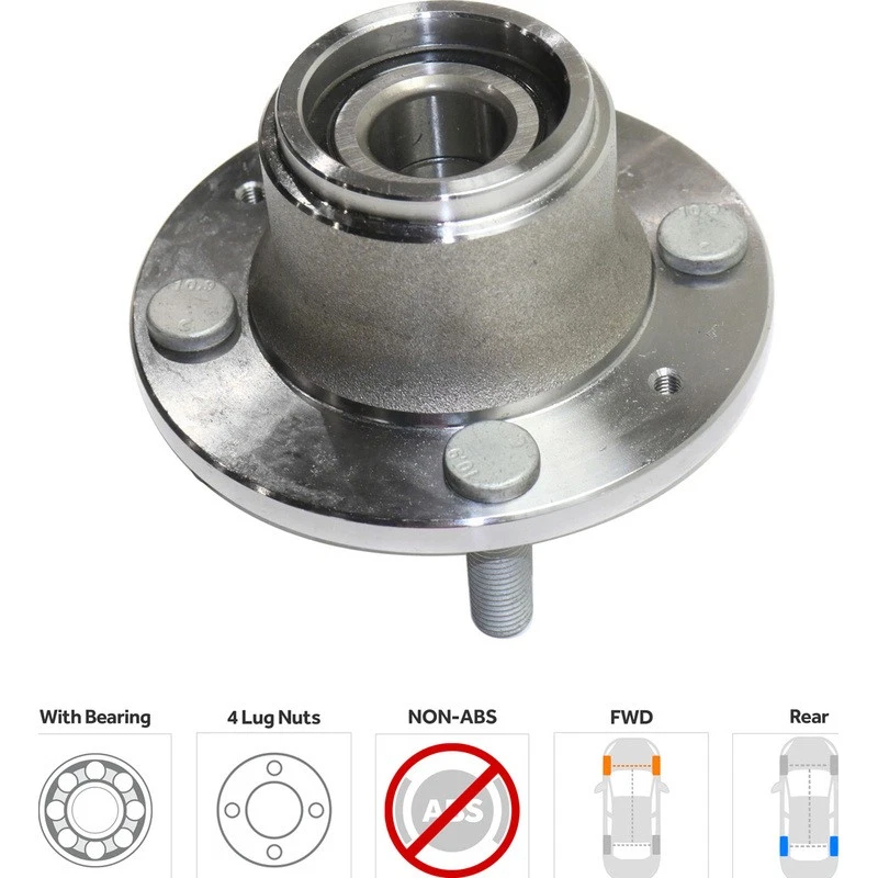 Cubo de roda TrueDrive para 2004-2015 Chevrolet Aveo Spark Suzuki Swift+ Pontiac G3 - Imagem 2 de 4