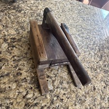 Prensa de tortilla de madera mexicana auténtica primitiva de colección prensa de harina de maíz