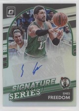 2021-22 Donruss Optic Signature Series Holo Prizm Enes Kanter Freedom Auto 3hd