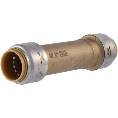 Sharkbite Max 34 Inch Brass Slip Coupling Tool Free Pipe Fitting For Quick Re...