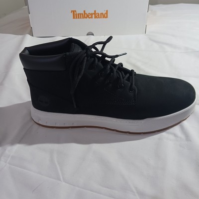Timberland Maple Grove Chukka Boot Men's Size 8.5 Black Nubuck Leather New