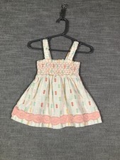 Matilda Jane Girls 2T Sundress Floral Embroidered Lace Trim Sleeveless Dress
