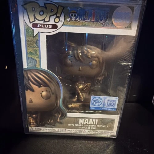 NAMI One Piece Funko Pop! Plus Bronze Statue #2015 w/Hard Protector Sealed