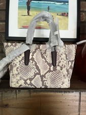 NEW With Tags Coach Crosby 21 Embossed Exotic Snake Skin Python Bag Purse