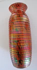 Fenton '07 Connoisseur Series Dave Fetty Stamped Circumthread Vase