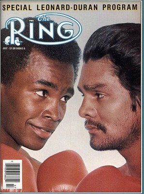 Sugar Ray Leonard And Roberto Duran Ring Boxing Magazine Cover Photo