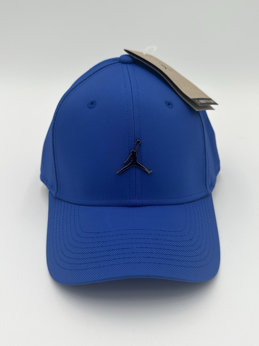 Jordan Jumpman Rise Hat Size S/M Adjustable Blue Metal Logo