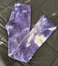 Valabasas Purple Stacked Flared Boot Cut Skinny Jeans Size 30 Men