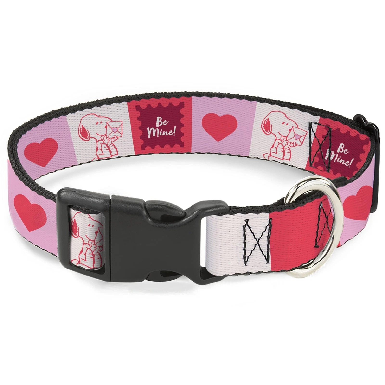 Peanuts Worldwide LLC Pet Collar, Dog Collar Plastic Buckle, Peanuts Snoopy Be M