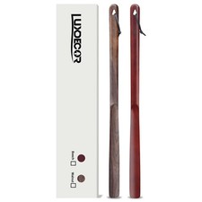 2 Pack Long Handle Wood Shoe Horn for Men 24in Wooden Shoe Horn Long Handled ...