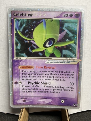 Celebi ex 17/17 POP Series 2 Holo Ultra Rare 2005 Pokemon Card LP