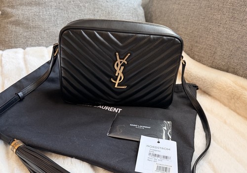 YSL Saint Laurent Lou Camera Bag Black Quilted Leather/Gold Hardware