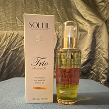 Soleil Trio Miracle Oil Coconut, Rose Petal  Marula Paraben-Free 4.06 fl oz