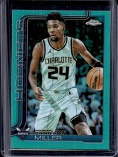 2025-26 Topps Chrome Brandon Miller Teal Refractor #/299 Hornets