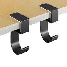 JAKO Headphone Stand, Headset Stand for Desk Aluminum One Size, 2 Pcs Black