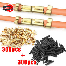 U-Shaped Wire Connectors Crimp Terminals 0.5-1.5mm w/ Heat Shrink Kit