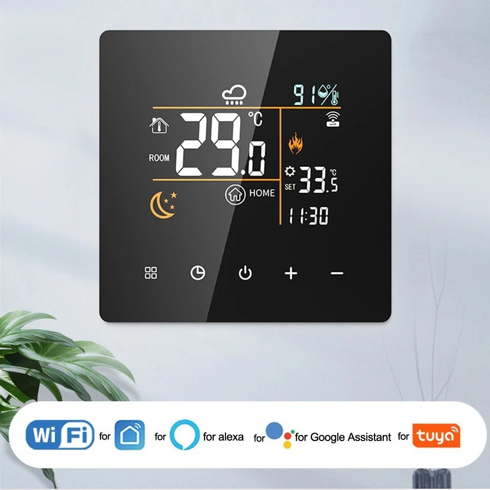Smart WiFi Thermostat Controller with Hygrometer for Tuya Smart Devices