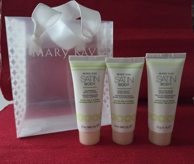 Mary Kay Satin Body Shea Hautreiniger, Peeling, Lotion -  White Tea&Citrus