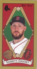 GARRETT CROCHET TOPPS T205 205 MINI BASE CARD BOSTON RED SOX 2025 25