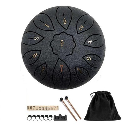 Leere Trommel 11-Tone Ätherische Trommel C-Taste Stahlzungentrommel Musikinstrument J4L8